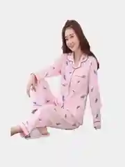Розовый комплект домашний, женский