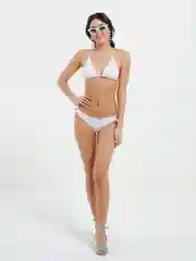 Белый купальник раздельный женский