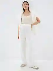 Брюки женские Zarina свободные широкие белые