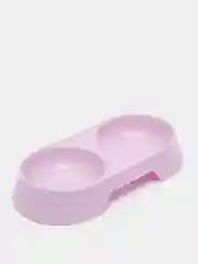 Лавандовый миска двойная для кошек и собак мелких пород