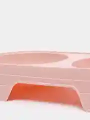 Розовый миска двойная для кошек и собак мелких пород