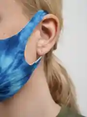 Синий маска защитная многоразовая