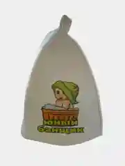Зеленый шапка для бани, детская
