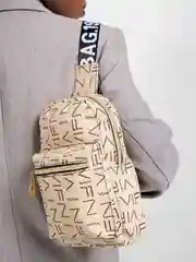 Бежевый сумка через плечо