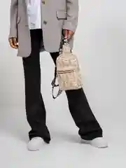 Бежевый сумка через плечо