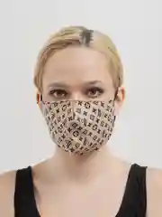 Бежевый меланж маски защитные немедицинские, многоразовые