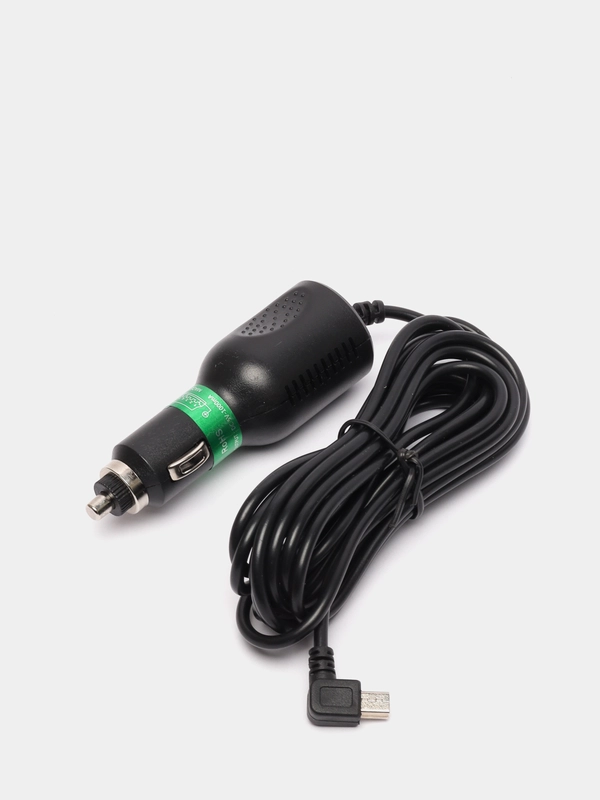 Зарядное устройство для регистратора, навигатора Mini USB 5V угловой