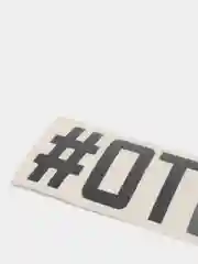 Черный наклейка на авто "ОТВЕРНИСЬ"