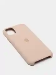 Бежевый чехол Silicone Case для iPhone 11, с открытым низом