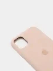 Бежевый чехол Silicone Case для iPhone 11, с открытым низом