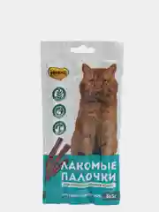 Мнямс Лакомые палочки для стерилизованных кошек из индейки и цыпленка, 3х5 г