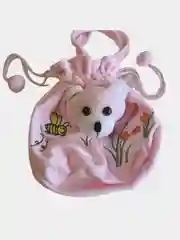Розовый детская сумочка / Меховая сумочка