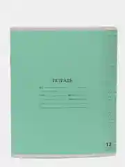 Тетрадь 12л. ЮНЛАНДИЯ , частая косая линия, обл. картон, АССОРТИ 5 видов, 5 штук