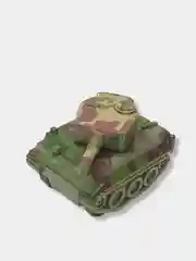 Зеленый танк игрушечный мини-фигурка инерционный 5 см