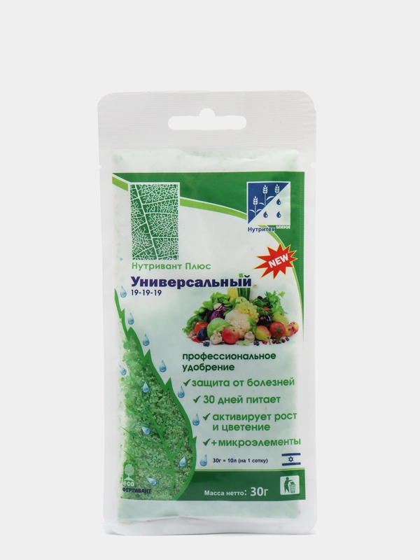 Удобрение Нутривант Плюс "Универсальный", 19:19:19, 30 г