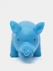 Игрушка пищащая "Маленький поросенок" для собак, 9 см, голубая