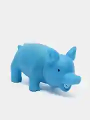 Игрушка пищащая "Маленький поросенок" для собак, 9 см, голубая