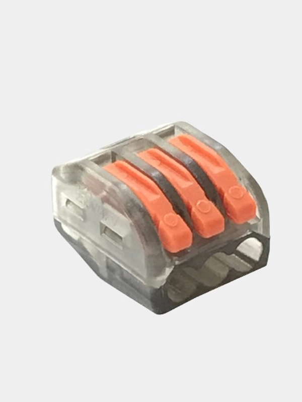 Клеммник PCT-313 3-проводная клемма (0.08-2.5 мм) прозрачный корпус