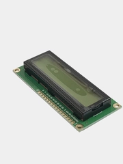 Дисплей LCD-1602 + I2C желтая подсветка