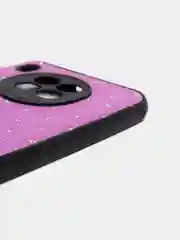 Тёмно-розовый чехол Honor 50 lite c защитой камеры и бархатом внутри