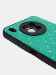 Тёмно-зелёный чехол Honor 50 lite c защитой камеры и бархатом внутри