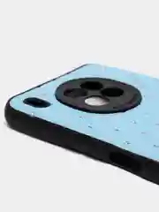 Голубой чехол Honor 50 lite c защитой камеры и бархатом внутри