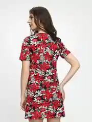 Красный платье домашнее