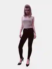 Черные джинсы скинни
