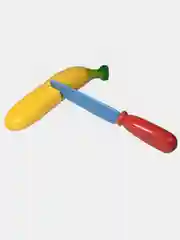 Овощи и фрукты на липучке, с ножом