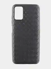Черный чехол для Samsung A03S, плетение