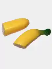 Желтый овощи и фрукты на липучке, с ножом