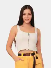 Топ женский укороченный на бретелях