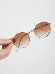 Зеленый женские солнцезащитные круглые очки MIRSEE с UF-защитой (4 цвета)