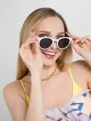 Белый очки солнцезащитные женские