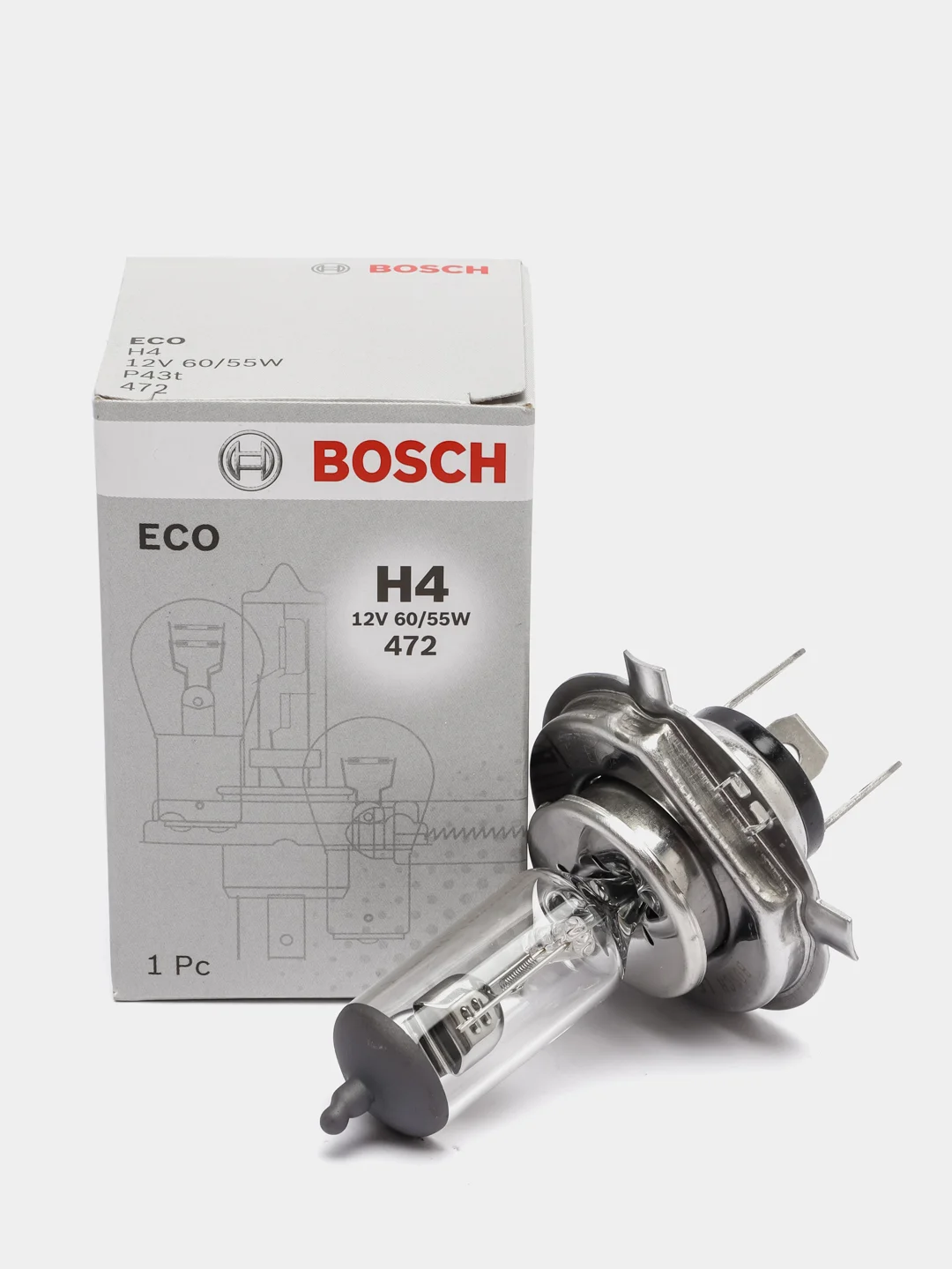 Лампа галогенная Bosch ECO H4 60/55W 12V