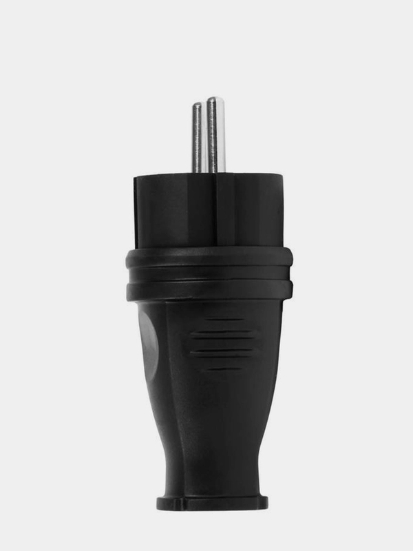 Вилка электрическая прямая, каучуковая, 230 В, 2P+PE, 16 A, IP44, Smartbuy каучук