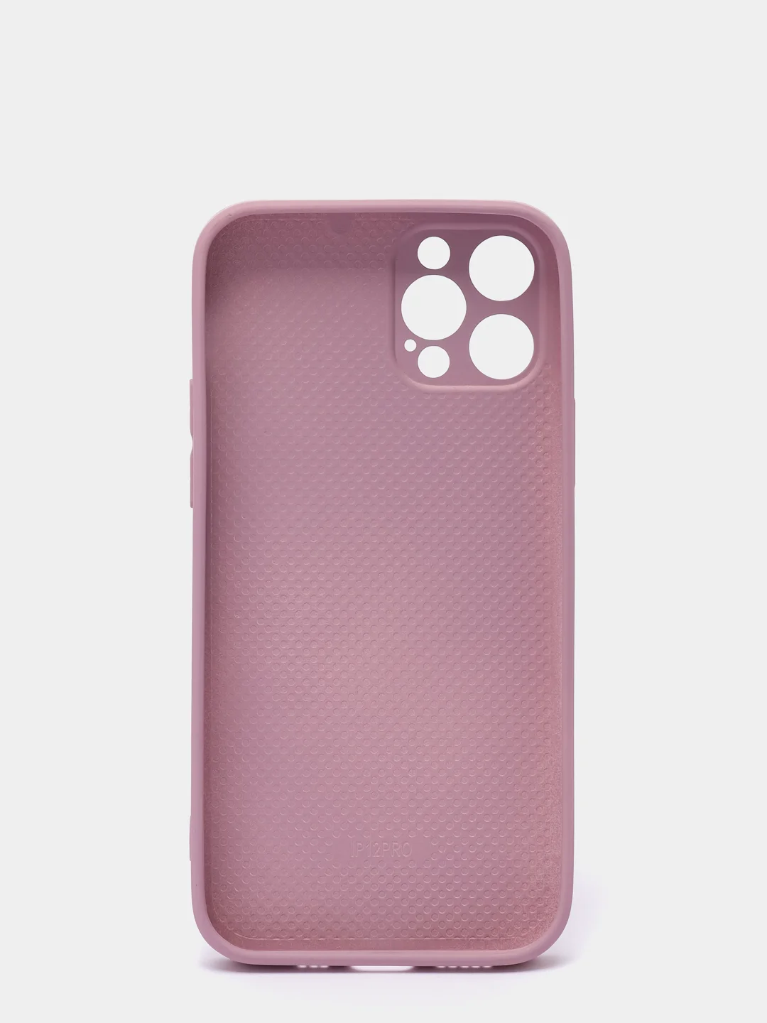 Пудровый защитный стеклянный чехол для iphone 12pro с яблоком