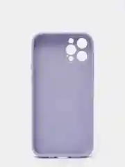 Лавандовый защитный стеклянный чехол для iphone 12pro с яблоком