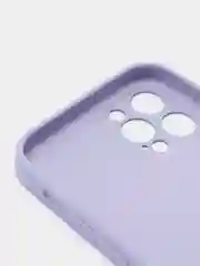 Лавандовый защитный стеклянный чехол для iphone 12pro с яблоком