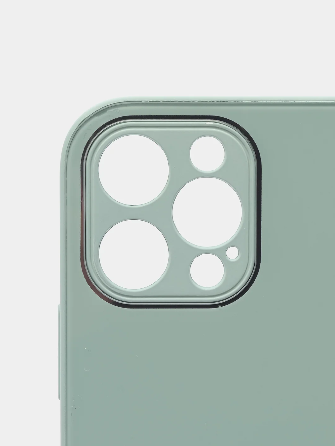 Мятный защитный стеклянный чехол для iphone 12pro с яблоком