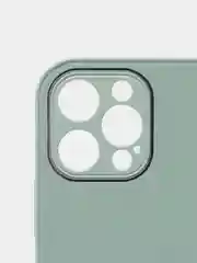 Мятный защитный стеклянный чехол для iphone 12pro с яблоком