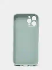 Мятный защитный стеклянный чехол для iphone 12pro с яблоком