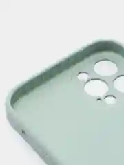 Мятный защитный стеклянный чехол для iphone 12pro с яблоком