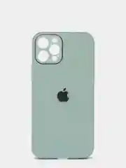 Мятный защитный стеклянный чехол для iphone 12pro с яблоком