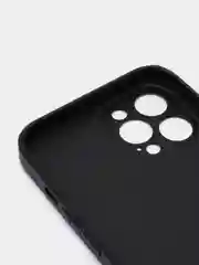 Черный защитный стеклянный чехол для iphone 12Pro Max 6.7 с яблоком