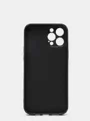 Черный защитный стеклянный чехол для iphone 12Pro Max 6.7 с яблоком
