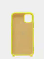 Желтый силиконовый защитный чехол на iPhone 11