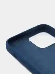 Темно-синий силиконовый защитный чехол для iPhone 13 Pro Max с закрытым низом