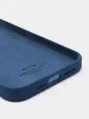 Темно-синий силиконовый защитный чехол для iPhone 13 Pro Max с закрытым низом
