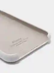 Бежевый меланж силиконовый защитный чехол на iPhone 11